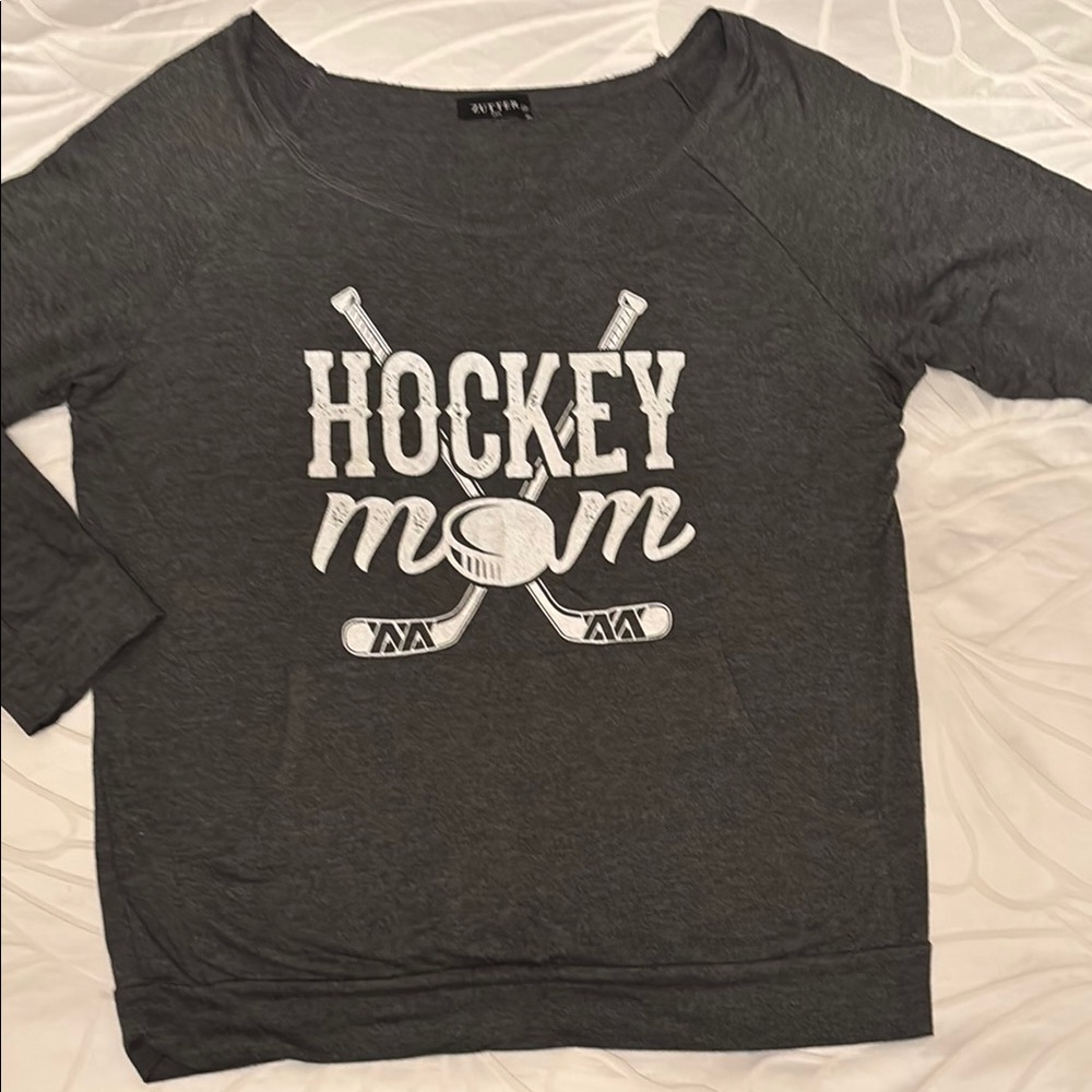 Gray Hockey Mom T-Shirt